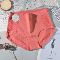 Pure Cotton Breathable Fashion Lace Ladies Plus Size Underwear