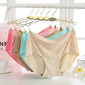 Women's Seamless Plus-Size Mid-Rise Thin Underwear