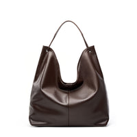 Vegetable Tanning Leather Popular Large-capacity Textured Tote Bag