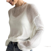 Women's New Fashion Sweet Outer Wear Sun-proof Lazy Loose Top