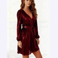 Womens Sequined Short Cross-Border Dress