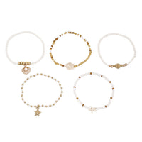 Starfish And Turtle Beaded Bracelet Set