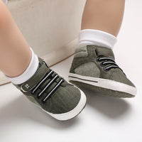 Baby Middle And High Top Soft Bottom Non-slip Casual Toddler Shoes
