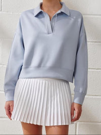 V-neck Pullover Long Sleeve Women's Clothing Fashion Casual Exercise