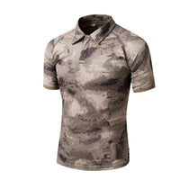 Tactical Camouflage Lapel T-shirt Outdoor