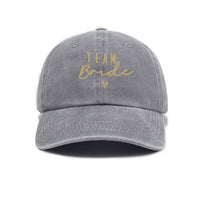 Retro Distressed Letter-print Washed Soft-crown Baseball Cap Outdoor Casual Sunshade Hat