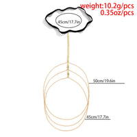 Elastic Band Multilayer Wheat Fringe Thigh Chain