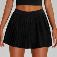 Anti-exposure Tennis Skirt Fitness Stitching Pleated Yoga Skirts