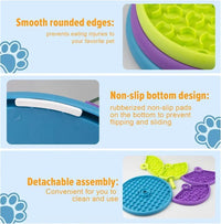 Pet Slow Food Bowl 3-Layers Puzzle Puppy Anti-choking Non-slip Feeder Puzzle Bowl Dog Slow Eating Interactive Toy Pet Supplies