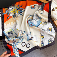 Square Scarf Women's Spring Mulberry Silk Scarf Scarf Scarf