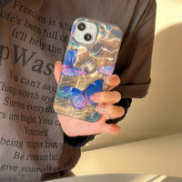 Water Ripple Laser Butterfly Phone Case