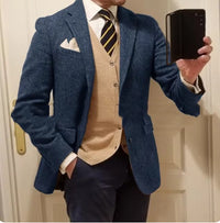 Men's Slim Fit Blazer In British Style