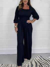 Women's Comfortable Elastic Waist Jumpsuit