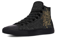 High Top Canvas Shoes For Printing Lovers