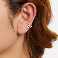 Single Bow Ear Clip Special Fashion Personality Daily