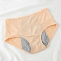 Large Size Breathable Front And Rear Leak-Proof Mid-High Waist Underwear