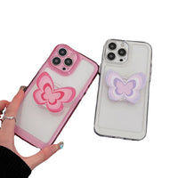 Too Empty Shell Butterfly Bracket Mobile Phone Case Transparent Sub