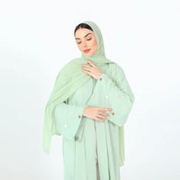 Dubai Love Embroidered Elegant Cardigan Robe