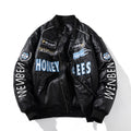 Leather Biker Jacket Men's Springautumn American Style For Boys