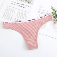 Women's Cotton Low Waist Seamless Thong