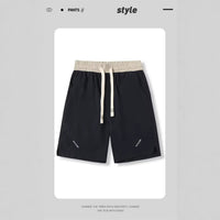Men's Casual Shorts Loose Straight-Cut Cropped Trousers