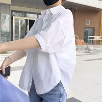Fashion Personality Half Sleeve Women's Casual Shirt Top