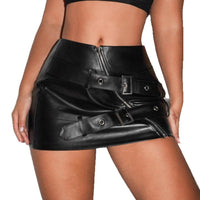 New Stylish, Form-fitting Leather Skirt For Streetwear And Trendy Girls