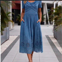 Casual Printed Temperament Long Skirt Girl