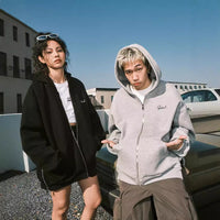 Zip-up High-street Hoodie Trendy Unisex Brand Hooded Cardigan Couples Wear