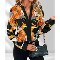 Printed Elegant All-match Plus Size Shirt For Women
