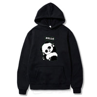 Panda Funny Pattern Case Printed Long-sleeved Hooded Sweater