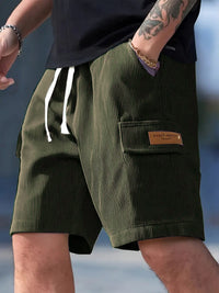American Men's Striped Loose Casual Shorts