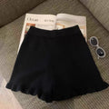 Knitted Elastic High-waist Casual Pants
