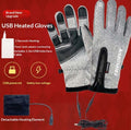 USB-heated Cycling For Men And Womenwinter Windproof And Cold-weather Gloves