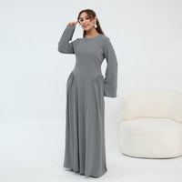 Plus-size Middle Eastern Long-sleeve Dress