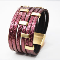 Multi-layer PU Leather Bracelet For Layered Styling