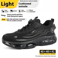 Anti-smash And Anti-puncture Safe Flyknit Work Shoes