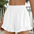 High-waisted Cutout Lace Shorts Womens Casual Beach Shorts