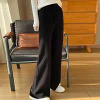 Elegant High-waisted Casual Straight-leg Pants For Women