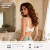 Pure Seduction Leopard Print Mesh Soft-Cushion Seamless Breathable Thin Cups Wireless Bra