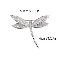 New Style Micro-Pave Rhinestone Dragonfly Brooch For Women