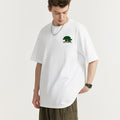 Towel Embroidery Pine Short-sleeved T-shirt Fashion Brand Simple Style Casual Cool Men