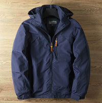 Men's Outdoor Casual Fleece And Thick Workwear Shell Jacket Jacket Tide