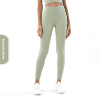 Yoga Women's No Embarrassment Line Skin-friendly Nude Feel Fitness Pocket High Top Sports Leggings