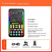 Mobile Computer Live Mini Sound Card Voice Changer Key American Tone Bmazing Slow Downer