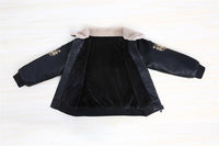 Fashion Children's Long-sleeved Plus Velvet Jacket