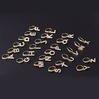 8mm Micro-Pave Cubic Zirconia 26-Letter Pendant