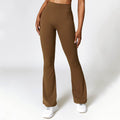 High-waist Quick-drying Fitness Sports Wide Legs Bootcut Trousers