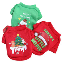 Warm-keeping And Cold-proof Fleece-lined Pet Crew Neck Sweater