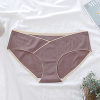 Seamless Cross One-piece Cotton Low Waist Pregnant Women Plus Size Pregnancy Safety Pants